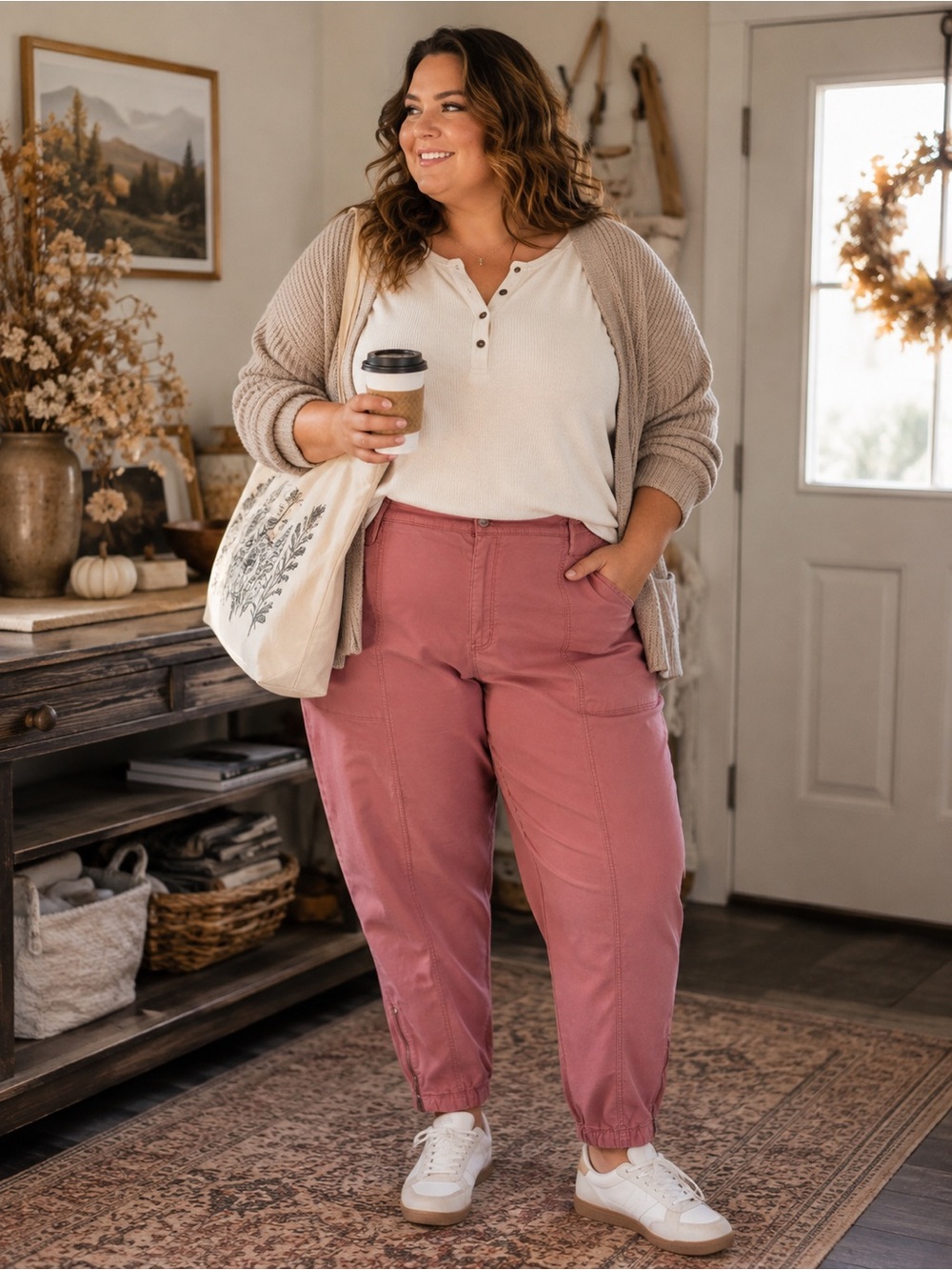 186.) In Every Story / Dusty Rose / Straight Leg Pants
